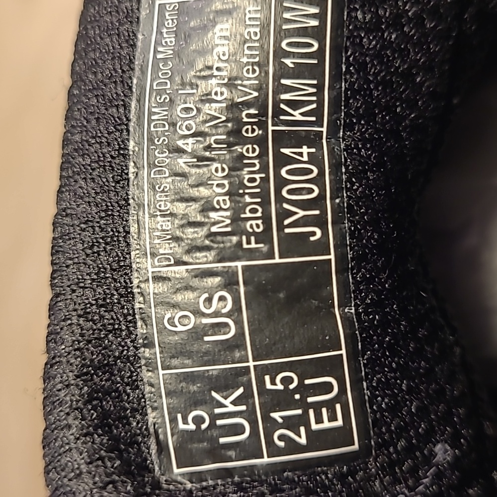 Dr. Martens Zipper Lace-Up Kids Black Leather Boots - Picture 10 of 10
